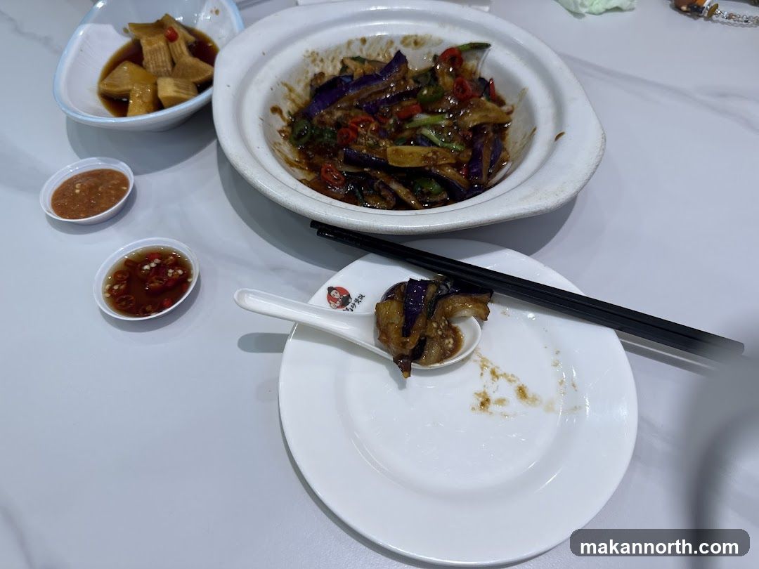 Eggplant Dish with Dipping Sauces