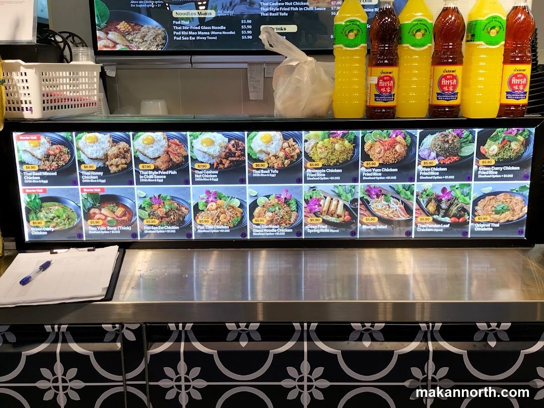 Thai Food Menu