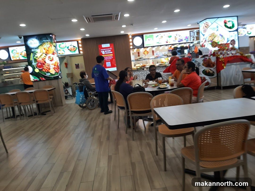 Food court with diners