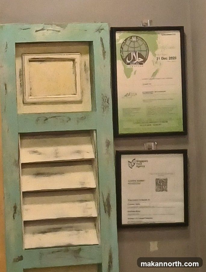 Certificates on Wall