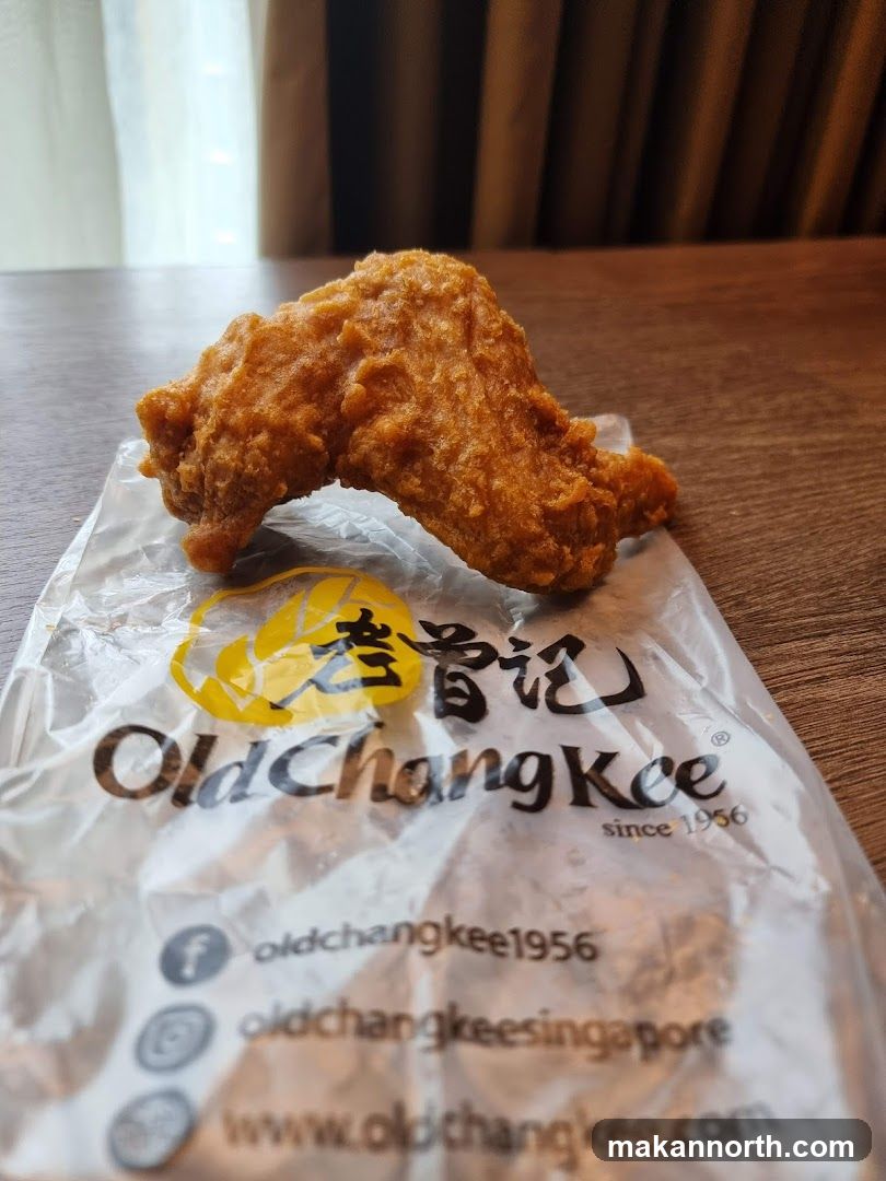Fried Chicken Wing on Packaging