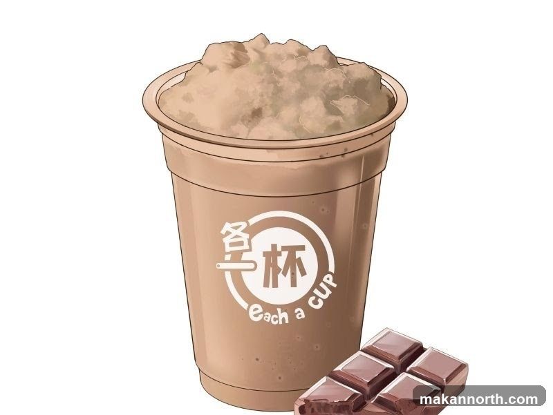 Chocolate Drink with Chocolate Bar