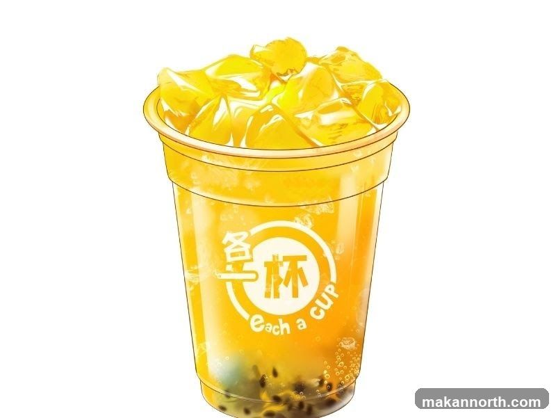 Mango Drink with Boba