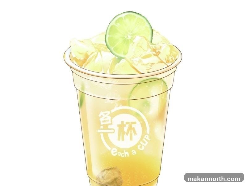 Lemonade with Lime and Ice
