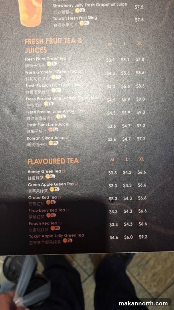 Fresh Fruit Tea & Juices and Flavoured Tea