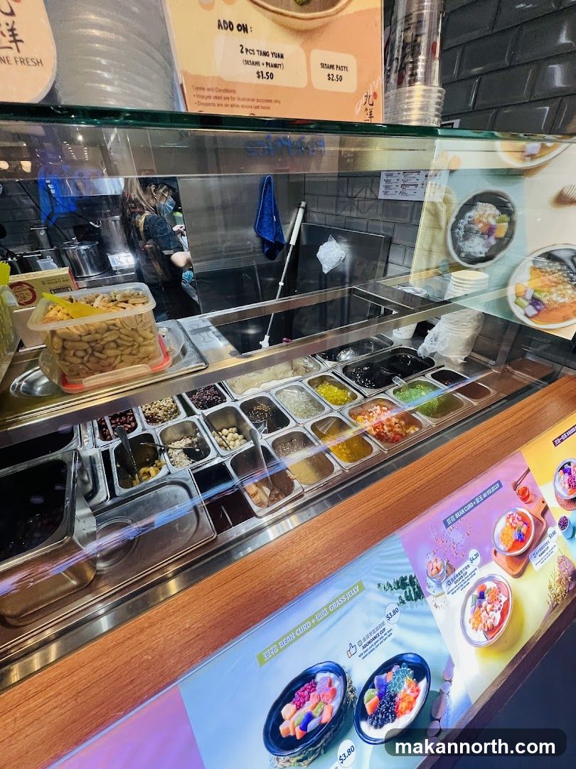Dessert Toppings Display