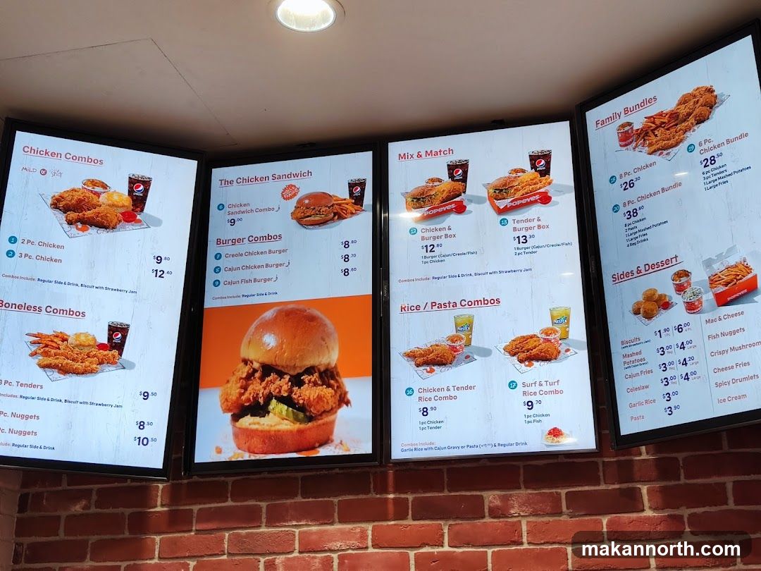 Popeyes Menu