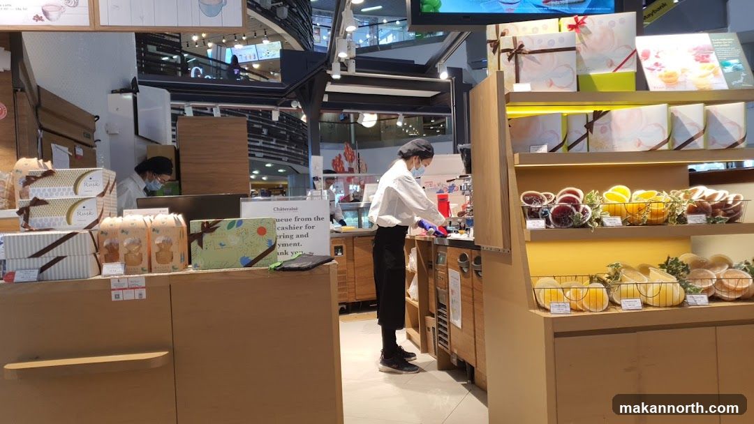 Bakery Counter with Pastries and Gifts
