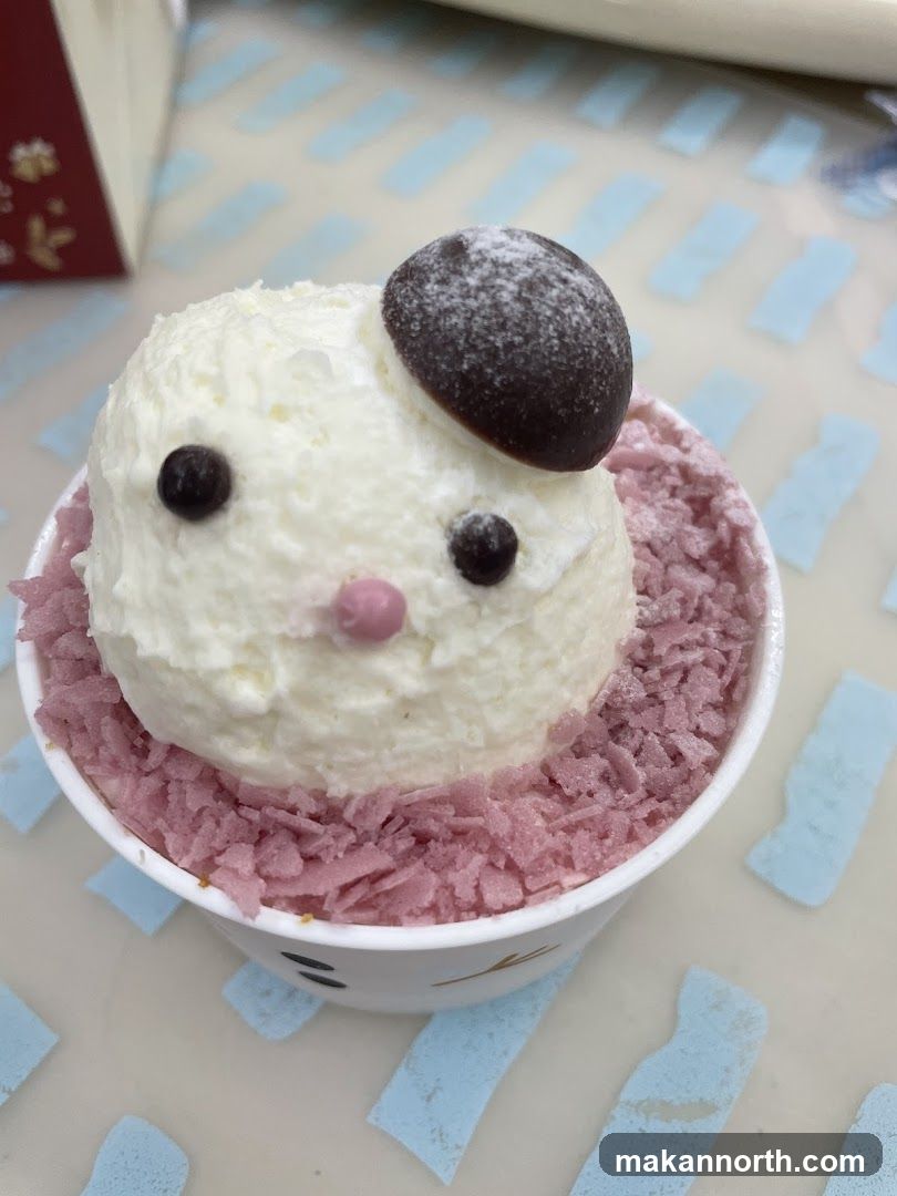 Dessert shaped like a dog