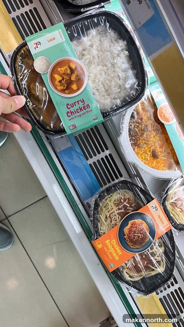 Pre-packaged meals in a refrigerator