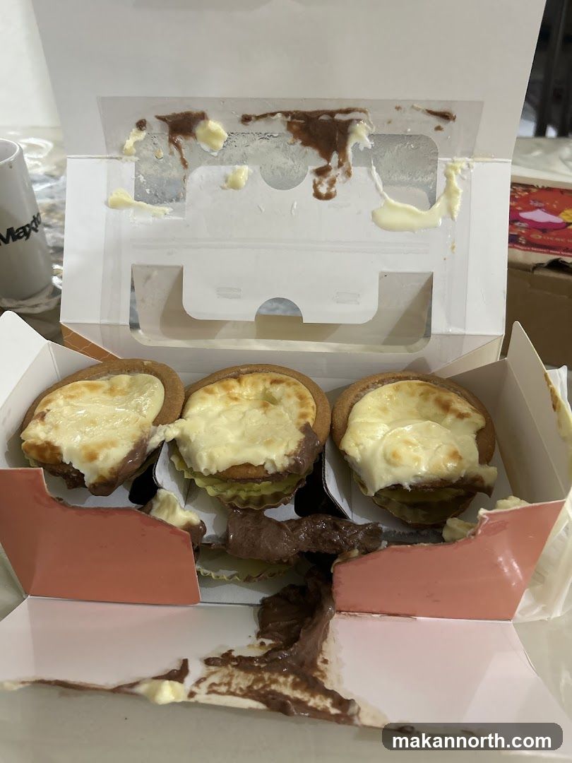 Messy Chocolate and Cream Tarts