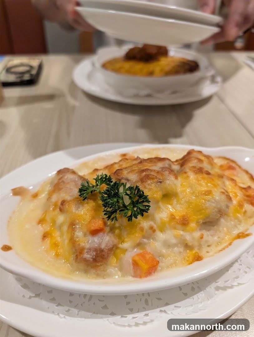 Baked Dish with Cheese and Parsley