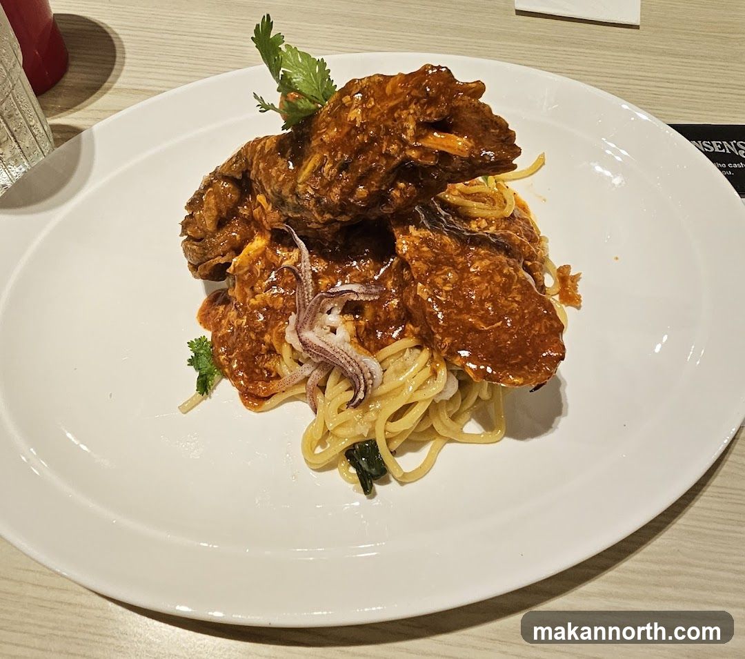 Spaghetti with Seafood in Sauce
