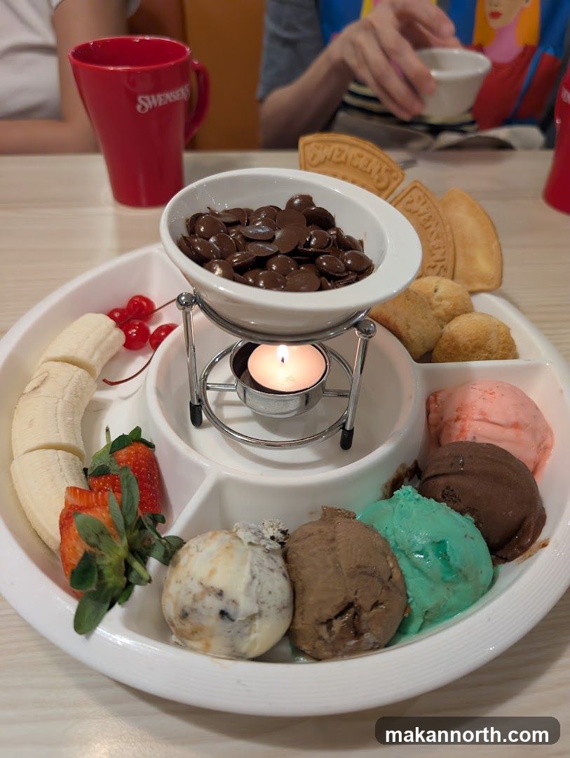Ice Cream Fondue Platter