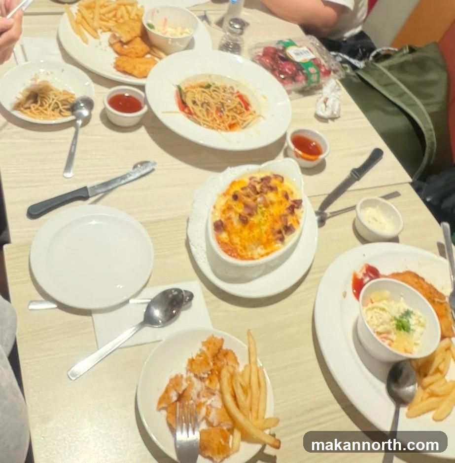 Table with various dishes