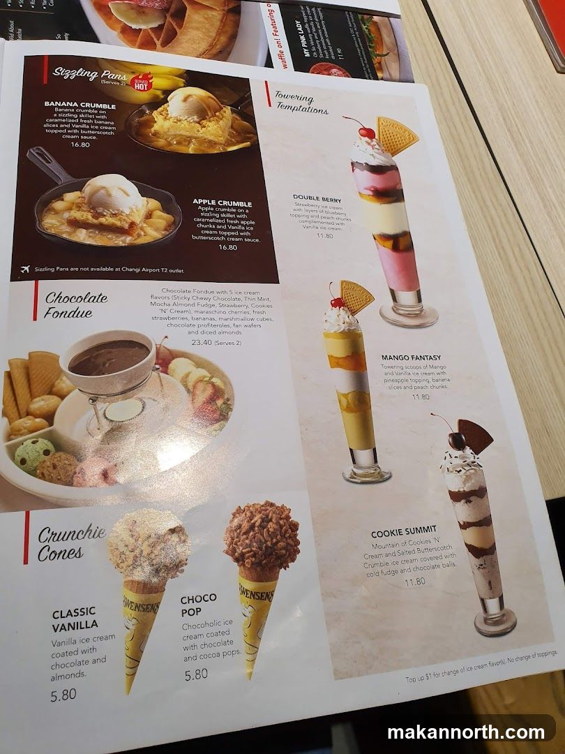 Dessert Menu