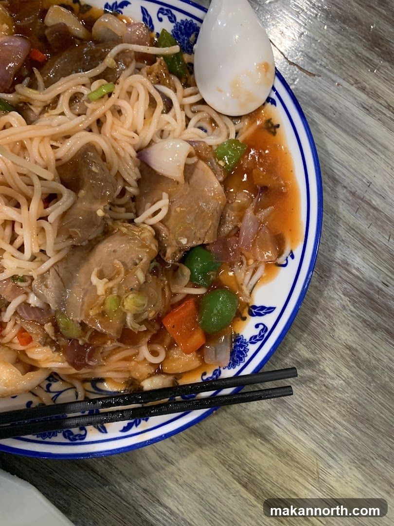 Noodle Dish with Meat and Vegetables