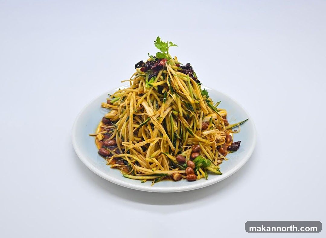 Shredded Vegetable Salad with Peanuts