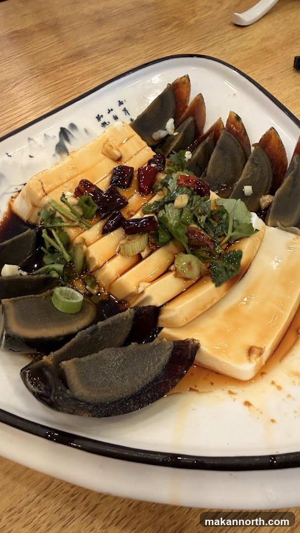 Tofu and Century Egg Appetizer