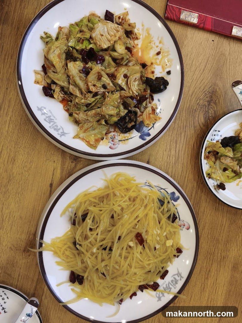 Two Plates of Stir-Fried Vegetables