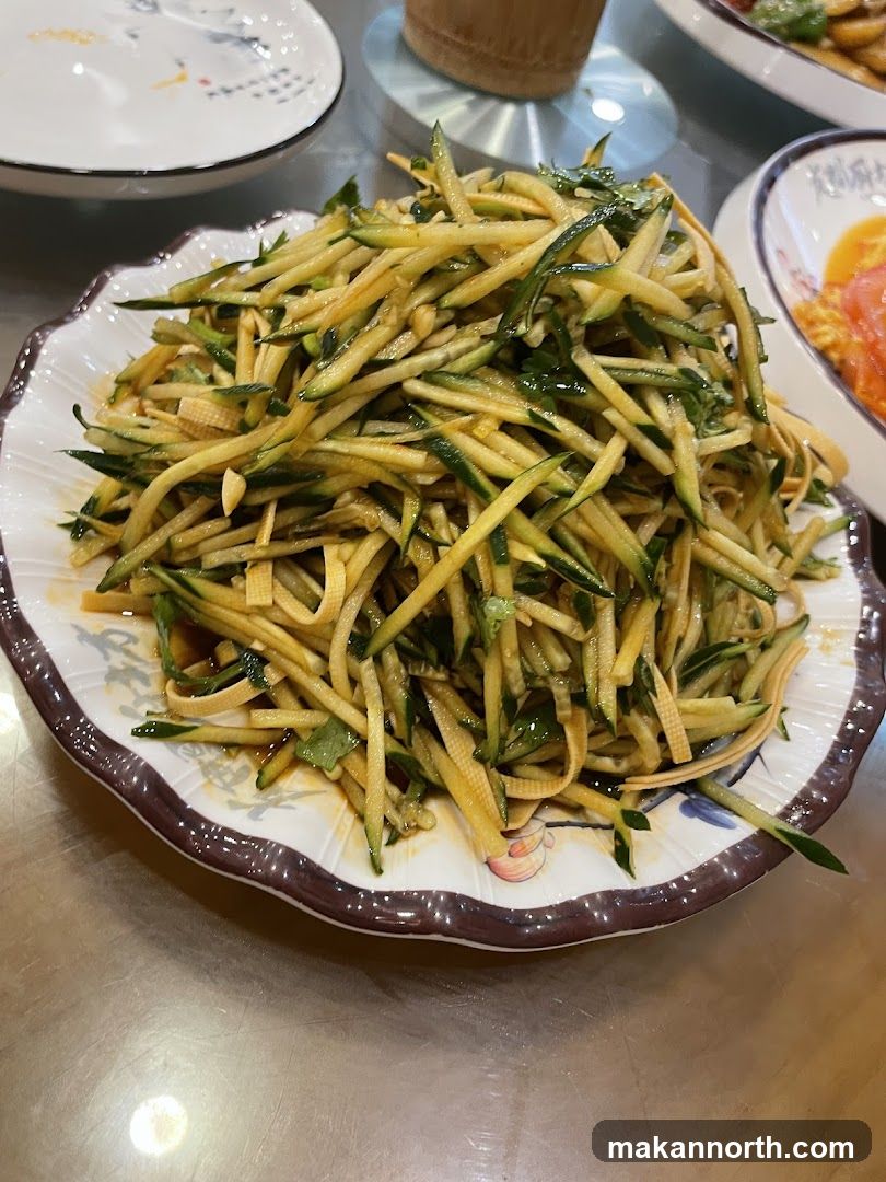 Shredded Cucumber and Tofu Skin Salad
