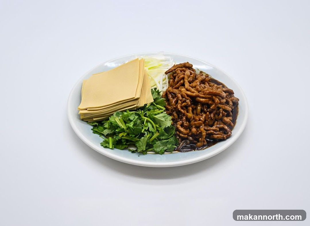 Shredded Pork with Tofu Skin and Cilantro