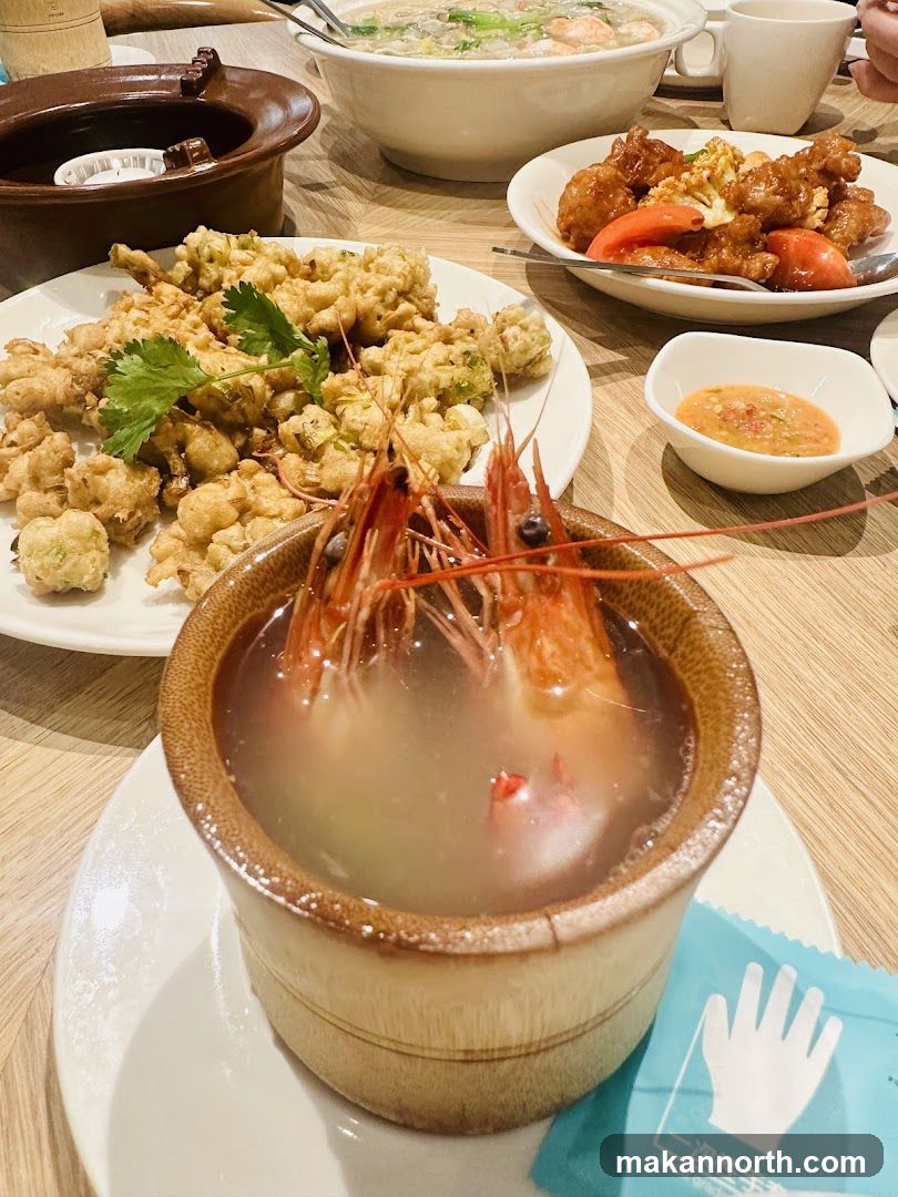 Table with various dishes