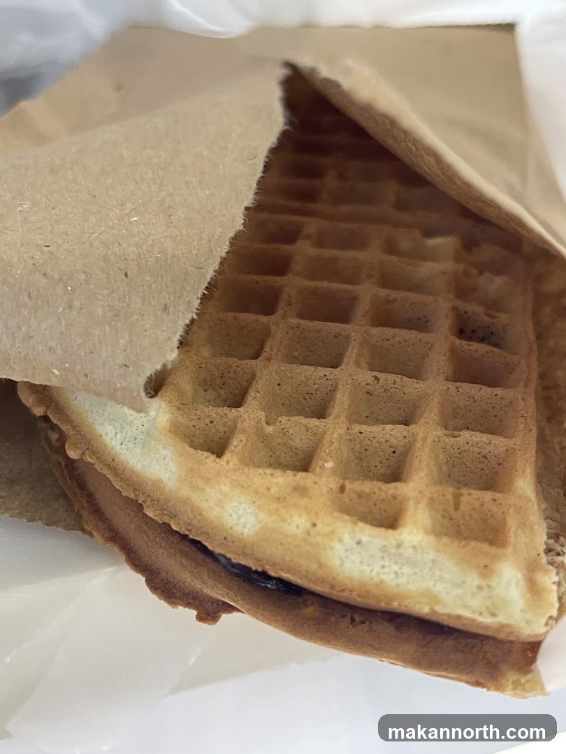 Waffle with filling