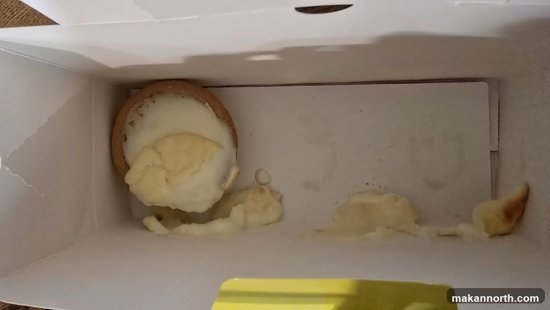 Melted pastry in a box
