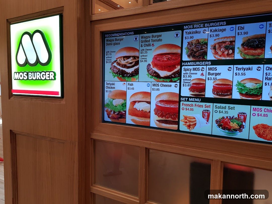 MOS BURGER Menu