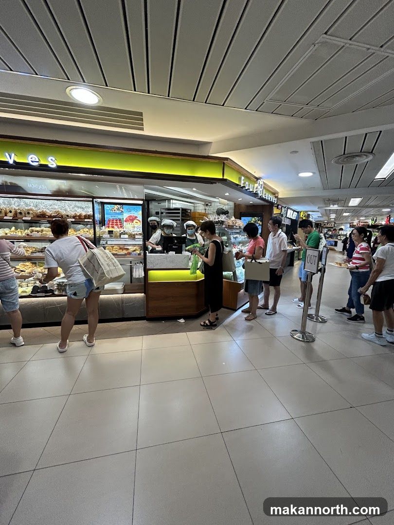 Bakery Counter with Customers