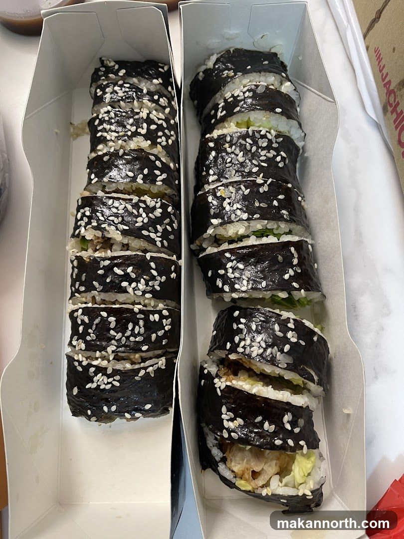 Korean Rolled Rice and Seaweed