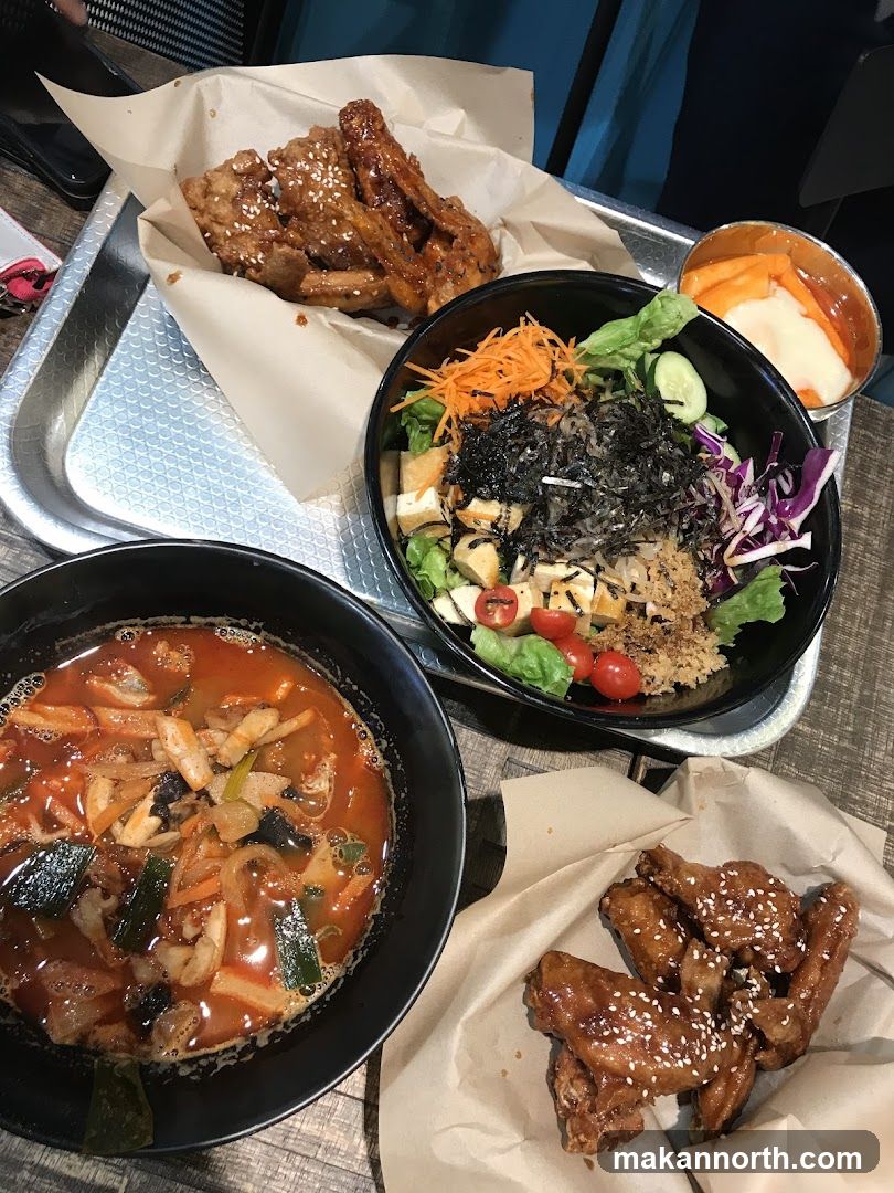 Fried Chicken and Noodle Soup