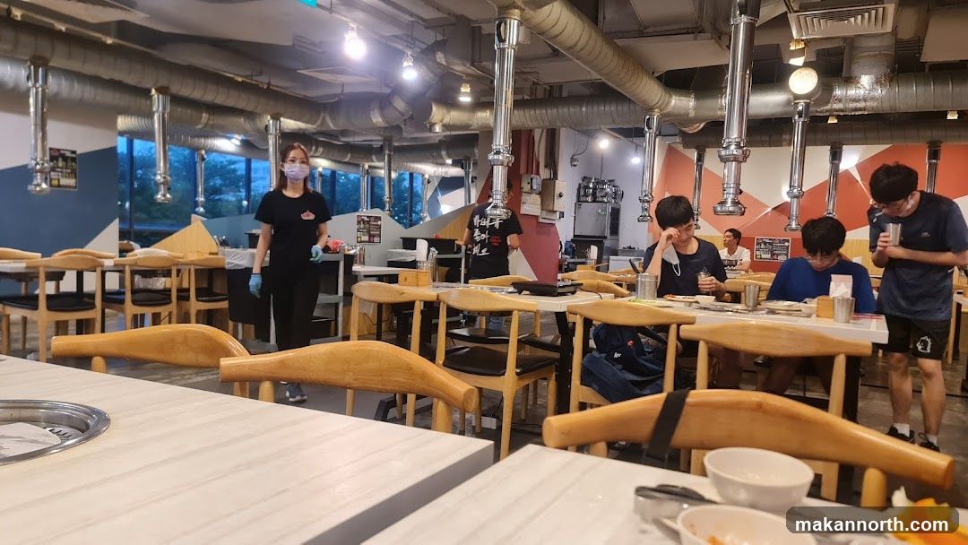 Restaurant Interior with Diners