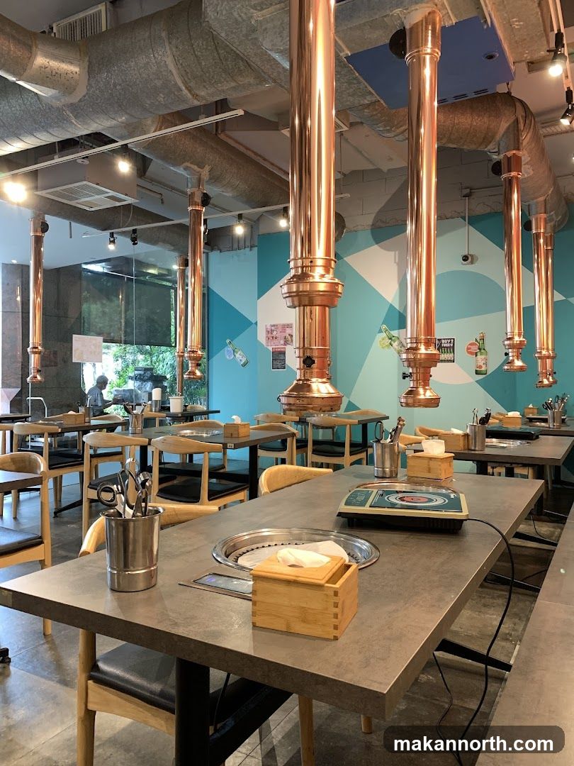 Restaurant Interior with Grills