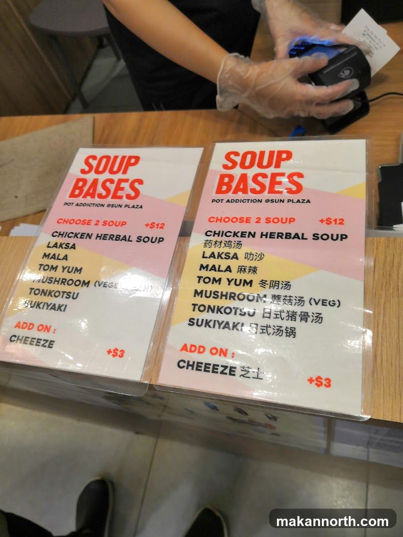Soup Bases Menu