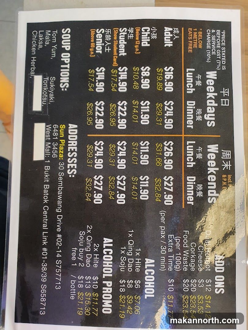 Restaurant Menu