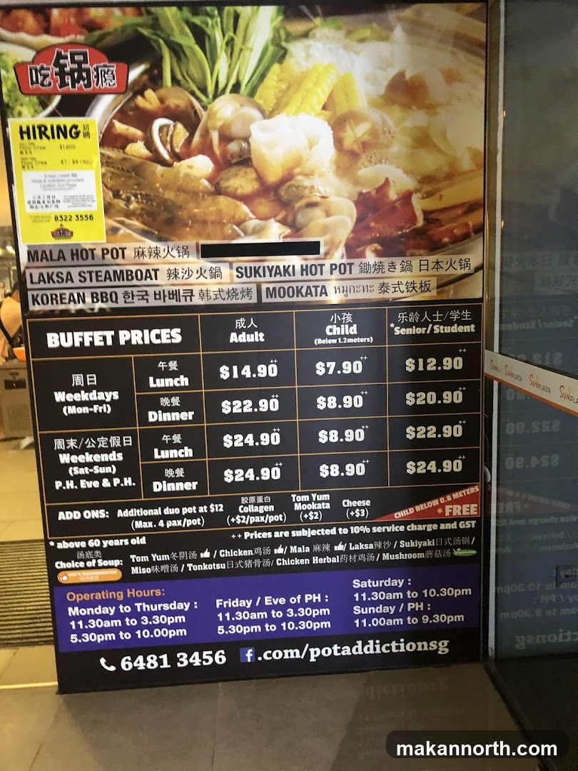 BUFFET PRICES