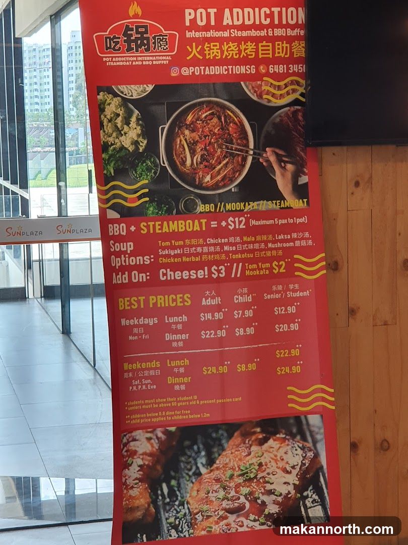 Pot Addiction Buffet Menu