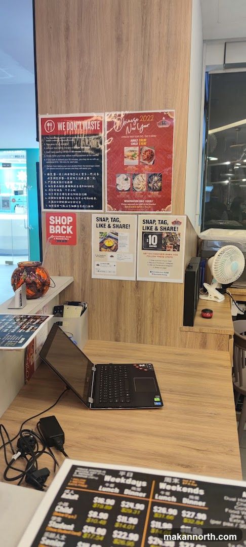Promotional Posters and Menu
