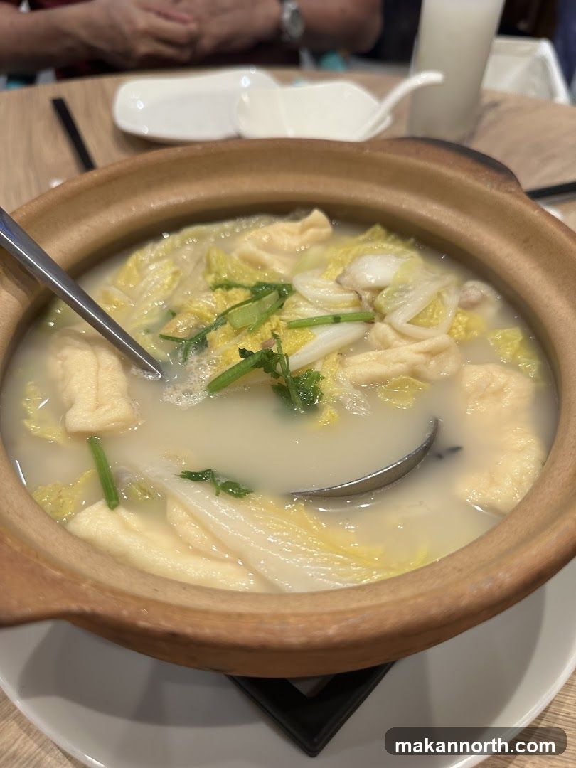 Claypot Soup with Napa Cabbage and Tofu