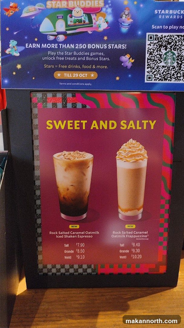 Starbucks Sweet and Salty Menu