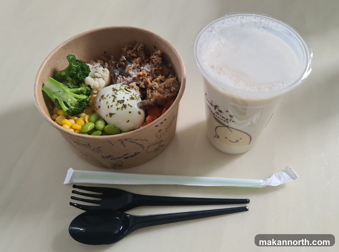 Healthy Meal Bowl and Drink