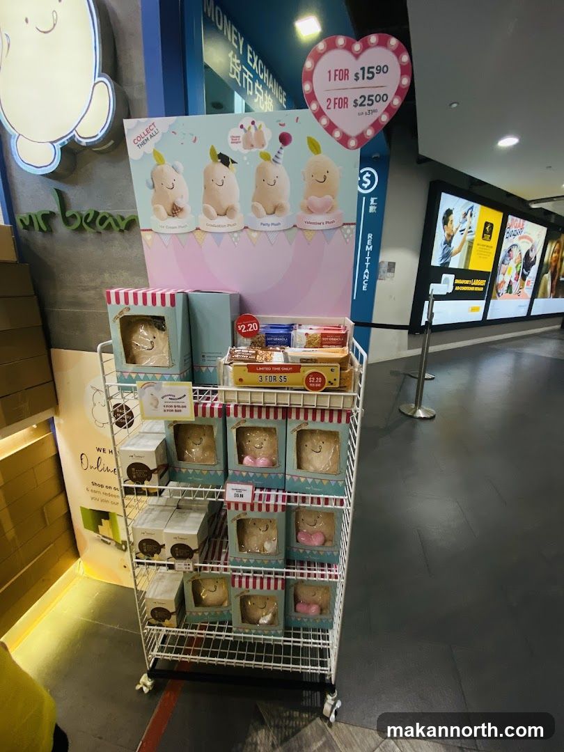 Plush Toys and Snacks Display