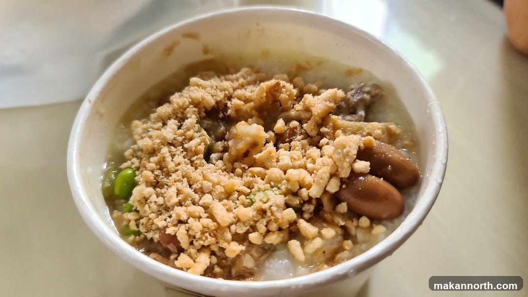 Congee with toppings