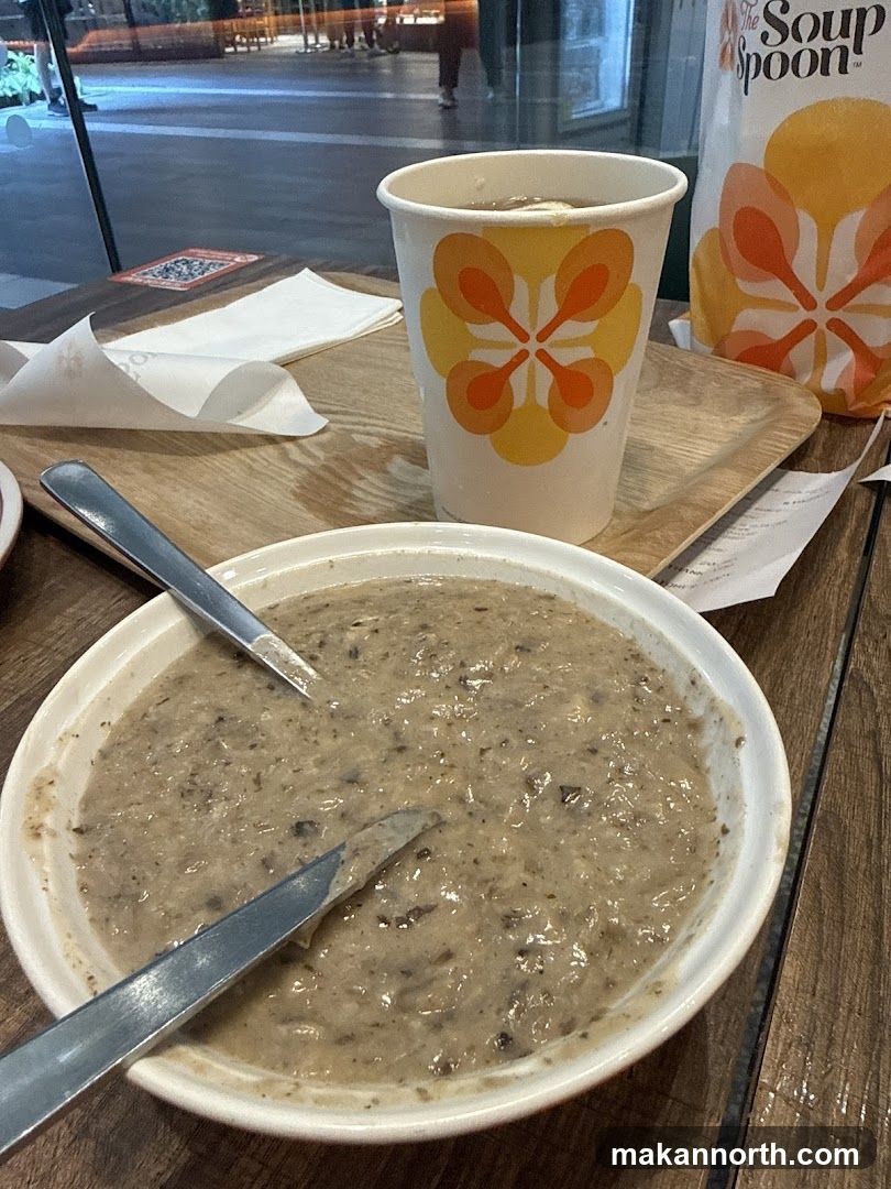 Mushroom Soup and Drink