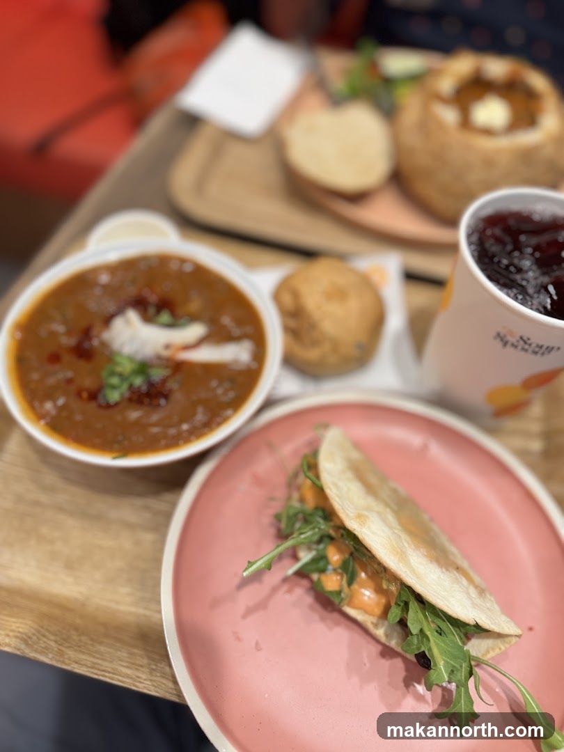 Soup and Taco Meal
