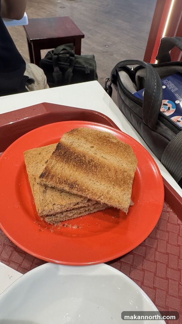 Toast on a plate