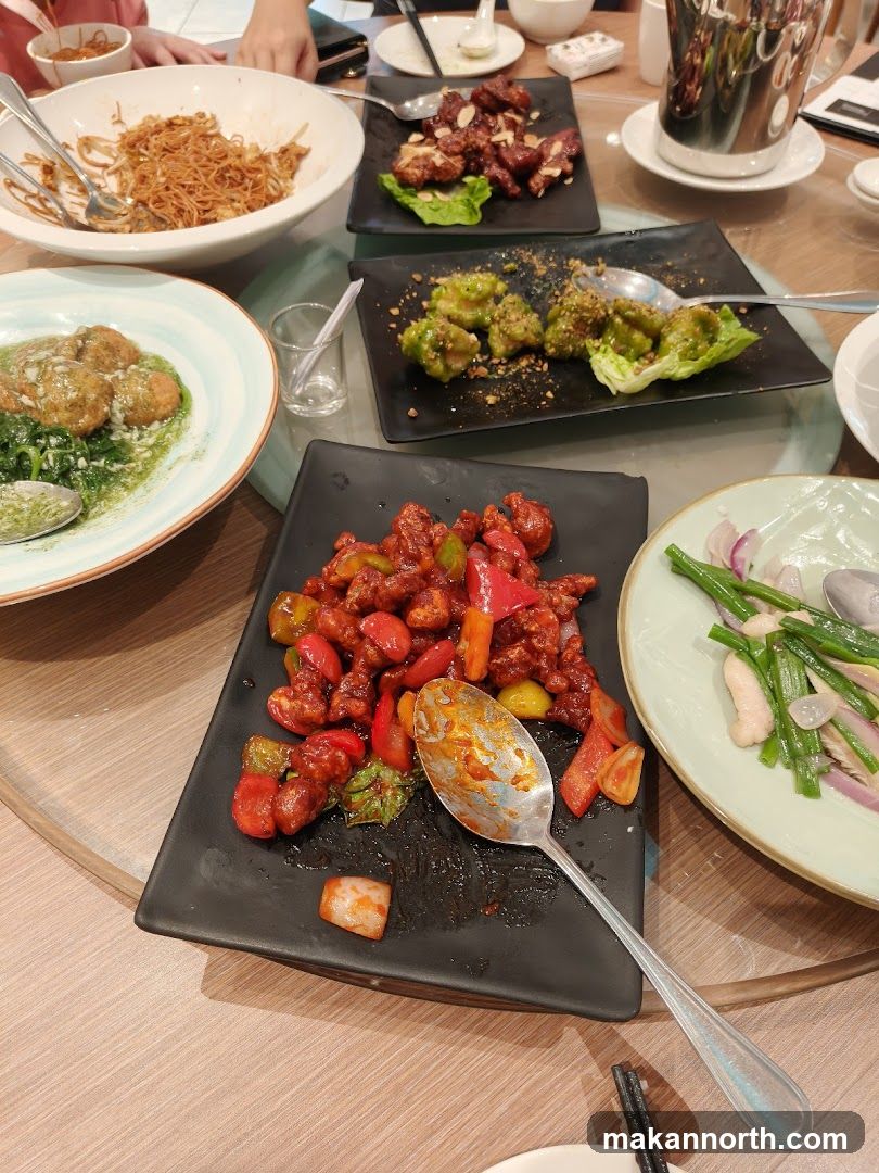 Various Dishes on a Table