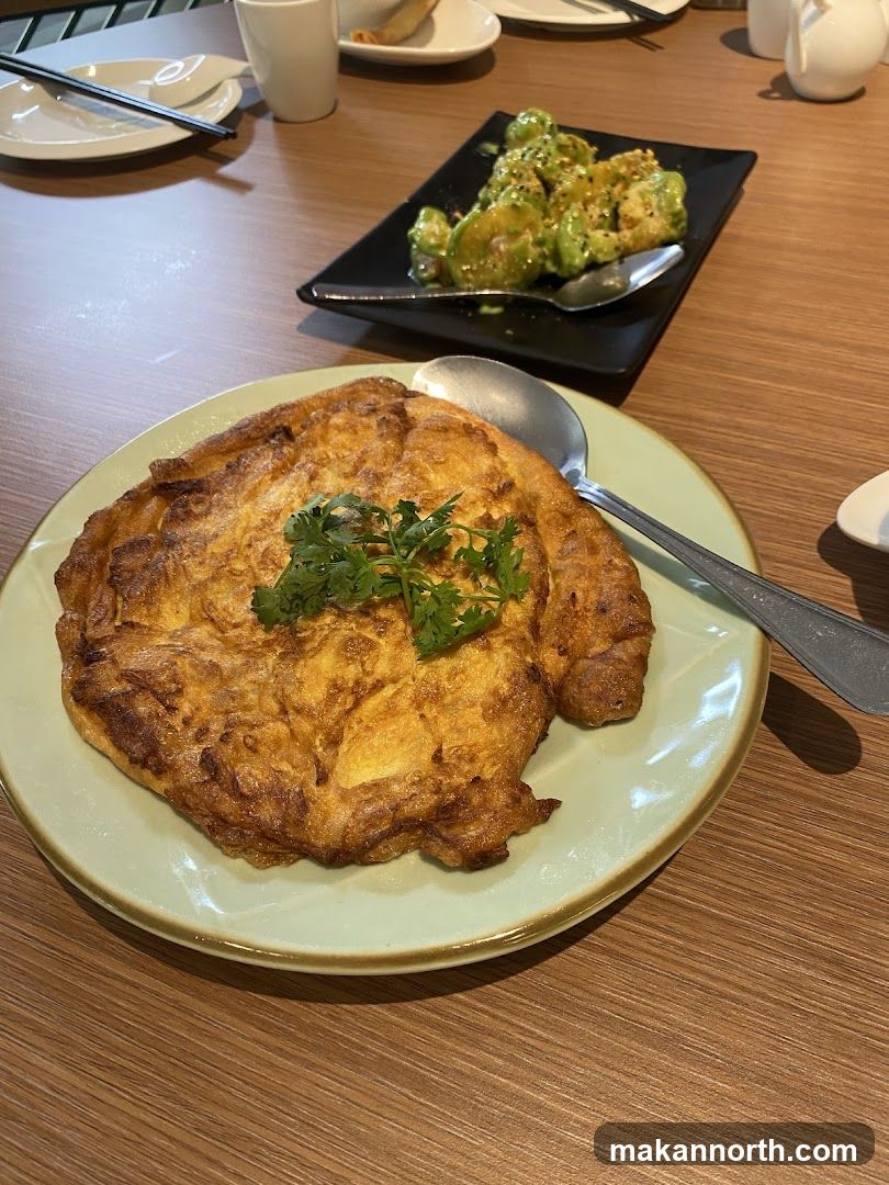 Omelette and Avocado Dish